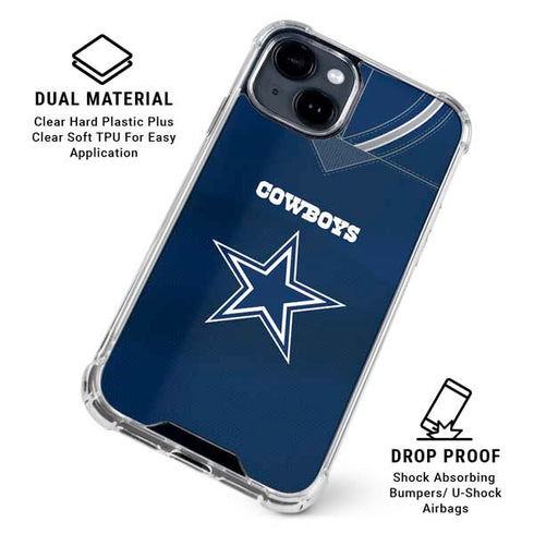 NFL Dallas Cowboys Team Jersey iPhone 15 Clear Case
