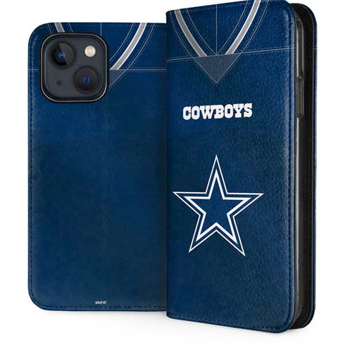 NFL Dallas Cowboys Team Jersey iPhone 15 Plus Folio Case