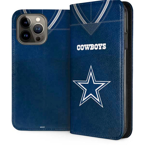 NFL Dallas Cowboys Team Jersey iPhone 15 Pro Max Folio Case