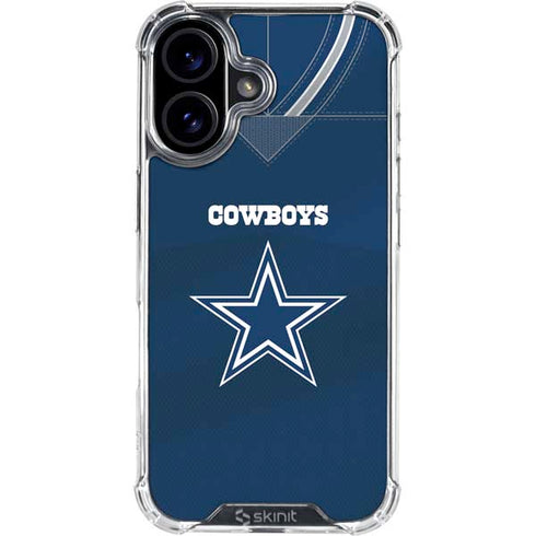 NFL Dallas Cowboys Team Jersey iPhone 16 Clear Case