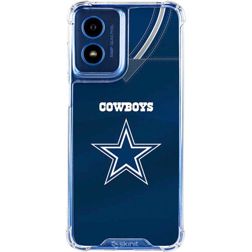 NFL Dallas Cowboys Team Jersey Moto G 5G (2024) Clear Case