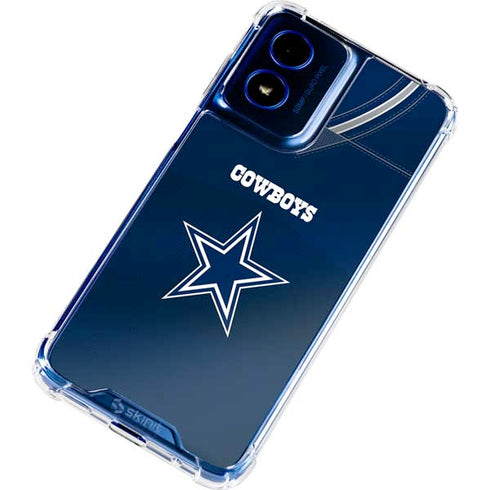 NFL Dallas Cowboys Team Jersey Moto G 5G (2024) Clear Case