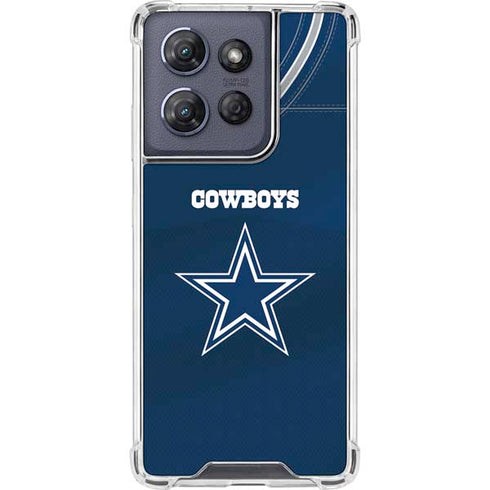 NFL Dallas Cowboys Team Jersey Moto G Play 5G (2025) Clear Case