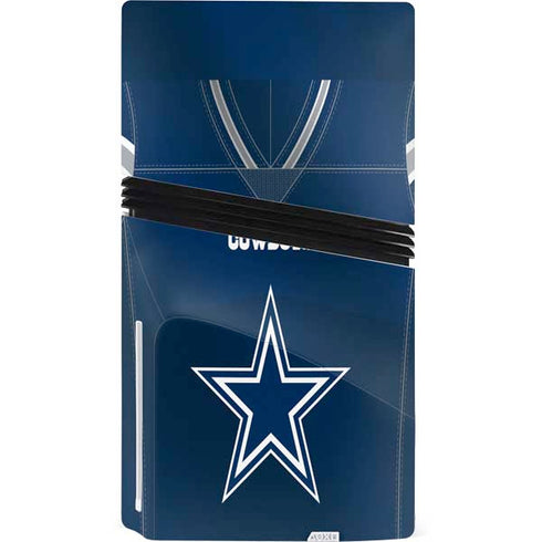 NFL Dallas Cowboys Team Jersey PS5 Pro Disk Console Skin