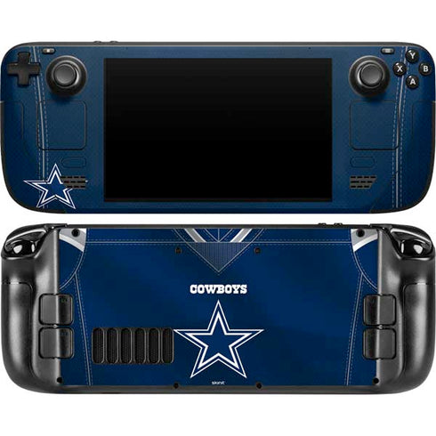 NFL Dallas Cowboys Team Jersey Steam Deck Handheld Gaming Computer OLED Skin