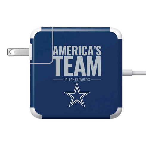 NFL Dallas Cowboys Team Motto 85W Power Adapter (15 and 17 inch MacBook Pro Charger) Skin