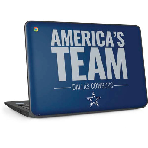 NFL Dallas Cowboys Team Motto HP Chromebook Skin