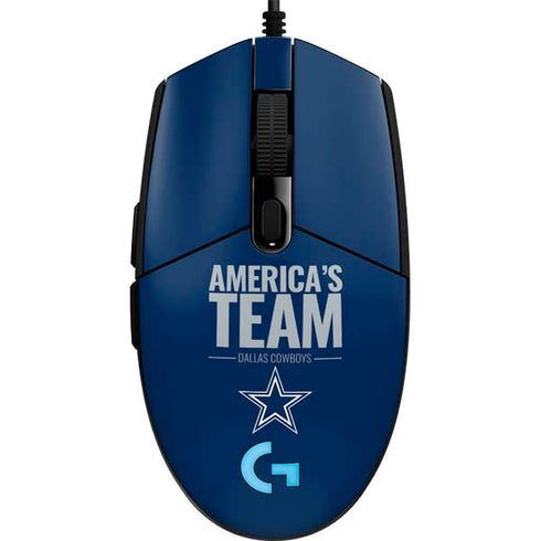 NFL Dallas Cowboys Team Motto G203 Prodigy RGB Wired Gaming Mouse Skin