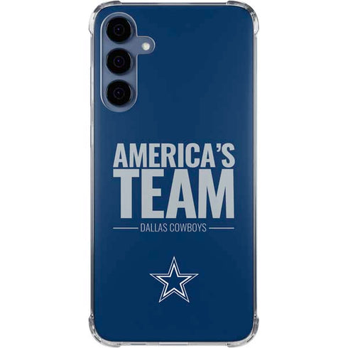NFL Dallas Cowboys Team Motto Galaxy A35 5G Clear Case