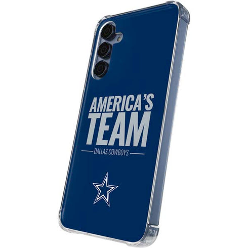 NFL Dallas Cowboys Team Motto Galaxy A35 5G Clear Case