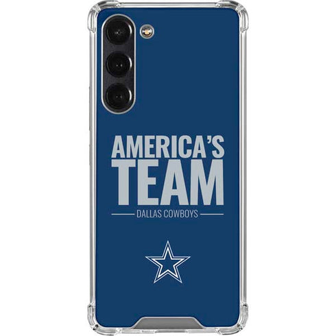 NFL Dallas Cowboys Team Motto Galaxy S24 FE Clear Case