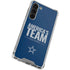 NFL Dallas Cowboys Team Motto Galaxy S24 FE Clear Case