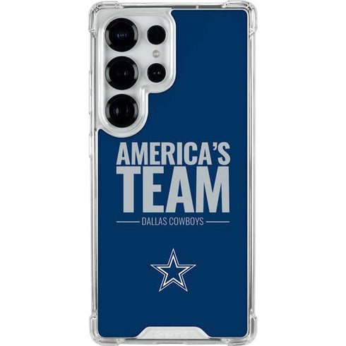 NFL Dallas Cowboys Team Motto Galaxy S25 Ultra Clear Case