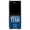 NFL Dallas Cowboys Team Motto Galaxy Z Flip6 Clear Case