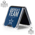 NFL Dallas Cowboys Team Motto Galaxy Z Flip6 Clear Case