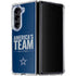 NFL Dallas Cowboys Team Motto Galaxy Z Fold5 5G Clear Case
