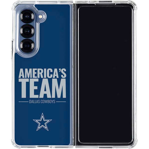 NFL Dallas Cowboys Team Motto Galaxy Z Fold6 Clear Case