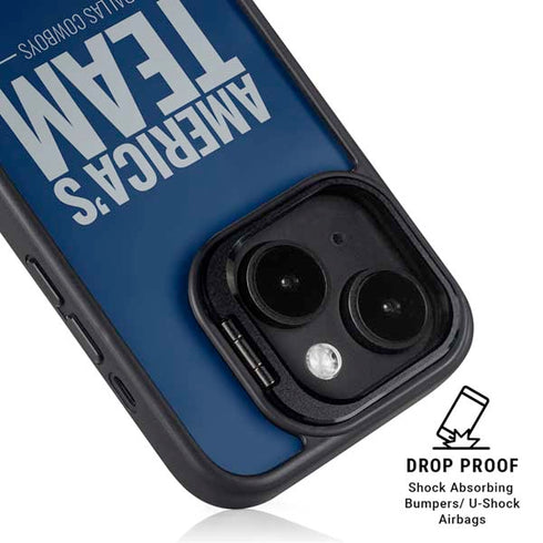 NFL Dallas Cowboys Team Motto iPhone 15 Kickstand Case