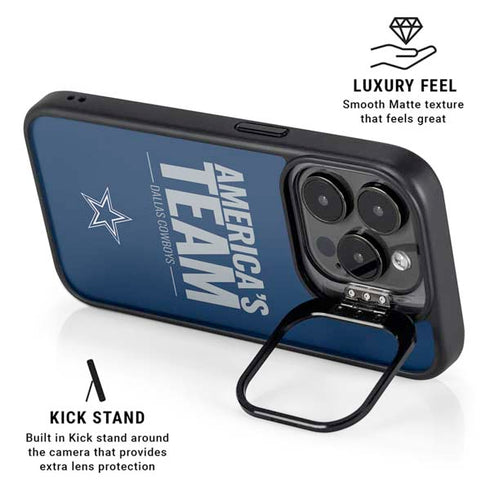 NFL Dallas Cowboys Team Motto iPhone 15 Pro Max Kickstand Case