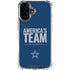 NFL Dallas Cowboys Team Motto iPhone 16 Clear Case