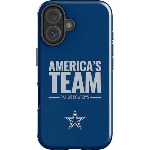 NFL Dallas Cowboys Team Motto iPhone 16 Plus Impact Case