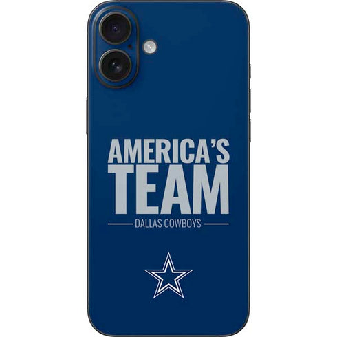NFL Dallas Cowboys Team Motto iPhone 16 Plus Skin