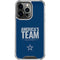NFL Dallas Cowboys Team Motto iPhone 16 Pro Clear Case
