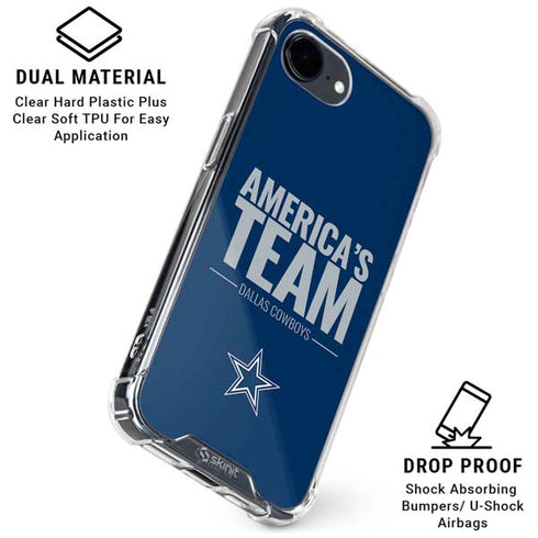 NFL Dallas Cowboys Team Motto iPhone 16e Clear Case