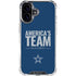 NFL Dallas Cowboys Team Motto iPhone 17 Clear Case