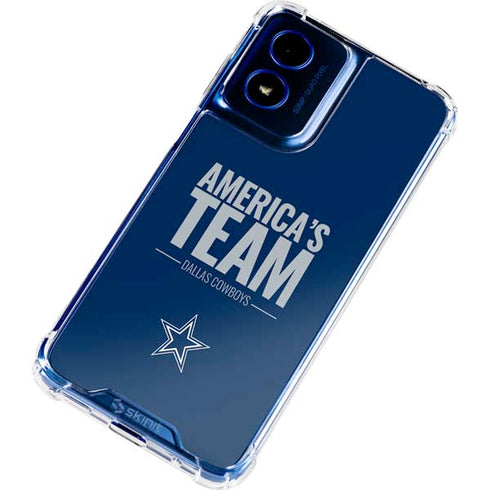 NFL Dallas Cowboys Team Motto Moto G 5G (2024) Clear Case