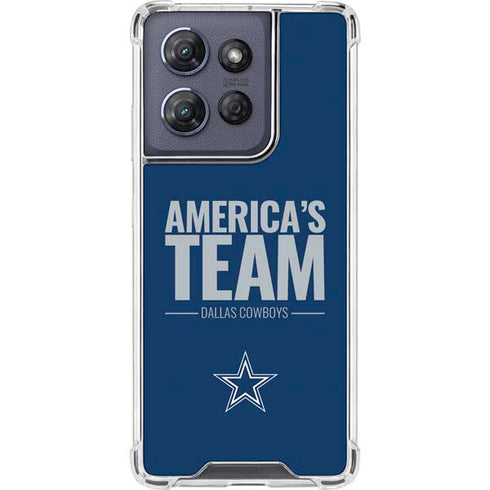 NFL Dallas Cowboys Team Motto Moto G Play 5G (2025) Clear Case