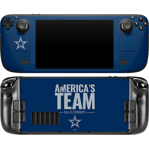 NFL Dallas Cowboys Team Motto Steam Deck Handheld Gaming Computer OLED Skin