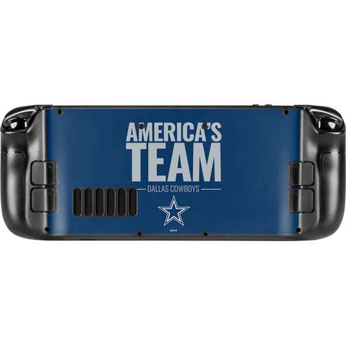 NFL Dallas Cowboys Team Motto Steam Deck Handheld Gaming Computer OLED Skin