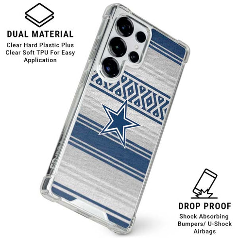 NFL Dallas Cowboys Trailblazer Galaxy S25 Ultra Clear Case