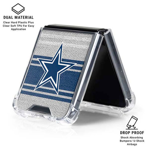 NFL Dallas Cowboys Trailblazer Galaxy Z Flip6 Clear Case