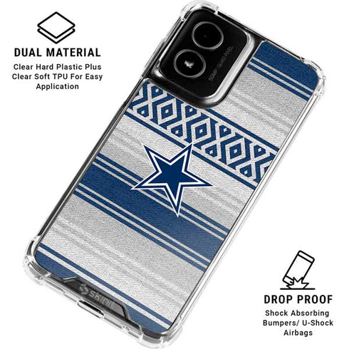 NFL Dallas Cowboys Trailblazer Moto G Power 5G (2024) Clear Case