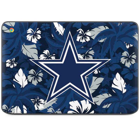 NFL Dallas Cowboys Tropical Print HP Chromebook Skin