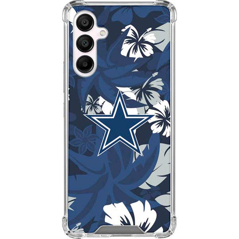 NFL Dallas Cowboys Tropical Print Galaxy A16 5G Clear Case