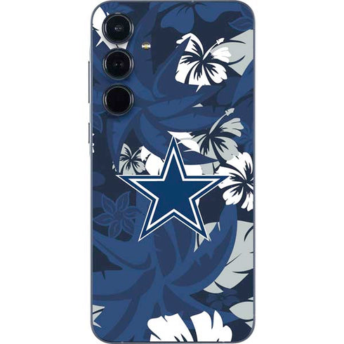 NFL Dallas Cowboys Tropical Print Galaxy A55 5G Skin