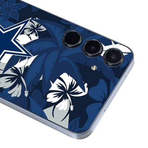 NFL Dallas Cowboys Tropical Print Galaxy A55 5G Skin