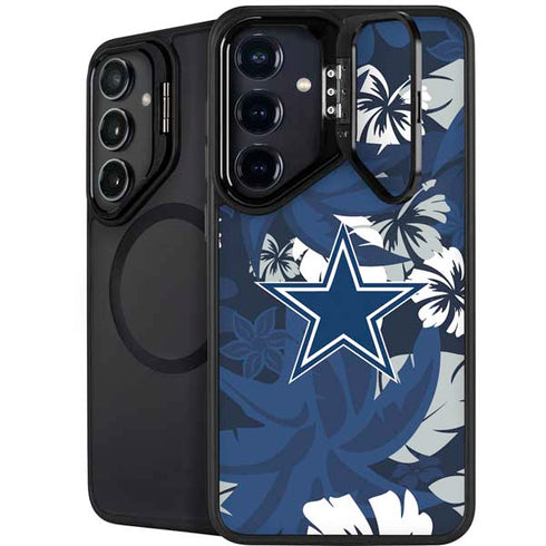 NFL Dallas Cowboys Tropical Print Galaxy S24 FE Kickstand Case