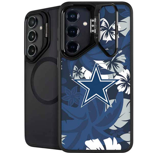 NFL Dallas Cowboys Tropical Print Galaxy S24 Kickstand Case
