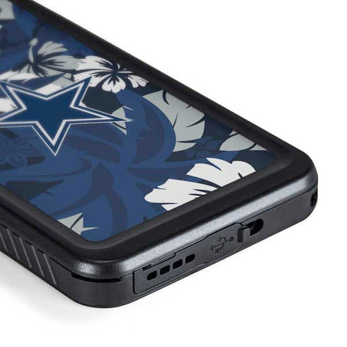 NFL Dallas Cowboys Tropical Print Galaxy S24 Plus Waterproof Case