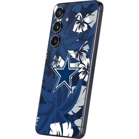 NFL Dallas Cowboys Tropical Print Galaxy S25 Skin