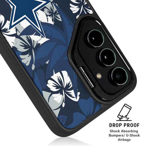 NFL Dallas Cowboys Tropical Print Galaxy S25 Ultra Kickstand Case