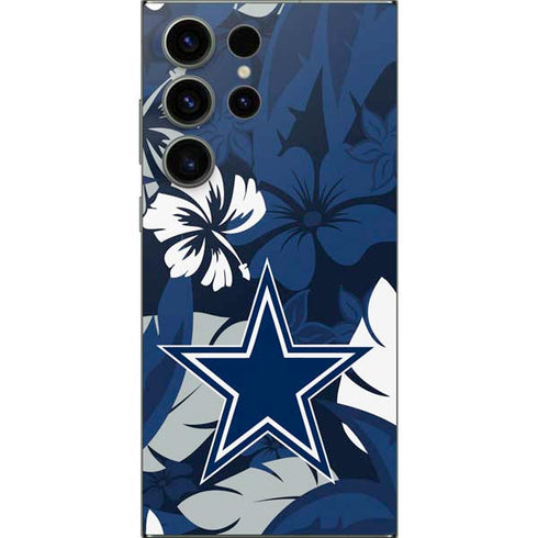 NFL Dallas Cowboys Tropical Print Galaxy S24 Ultra Skin