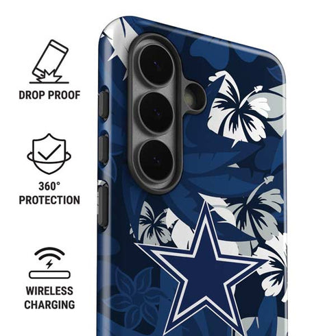 NFL Dallas Cowboys Tropical Print Galaxy S26 Plus Impact Case