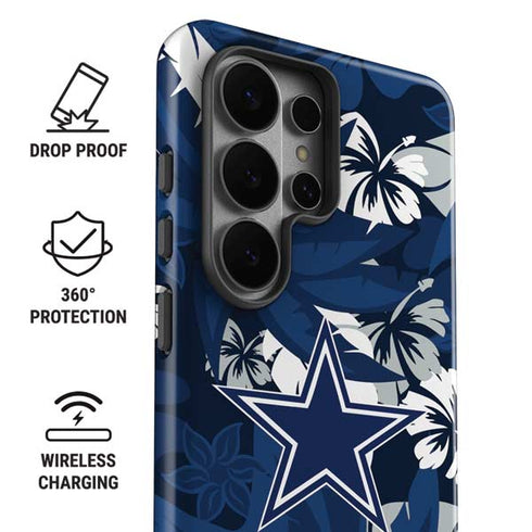 NFL Dallas Cowboys Tropical Print Galaxy S26 Ultra Impact Case