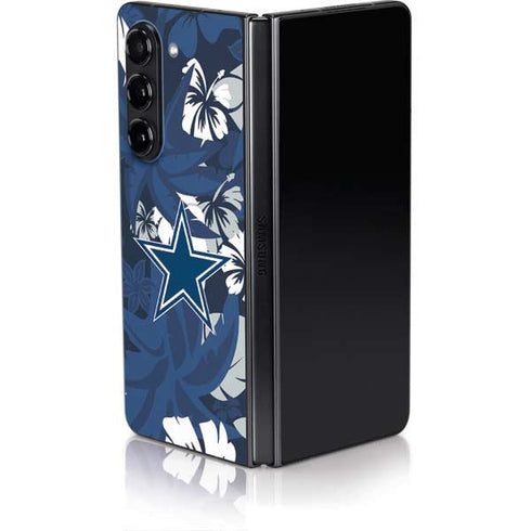 NFL Dallas Cowboys Tropical Print Galaxy Z Fold5 5G Skin