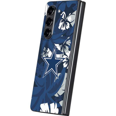 NFL Dallas Cowboys Tropical Print Galaxy Z Fold5 5G Skin